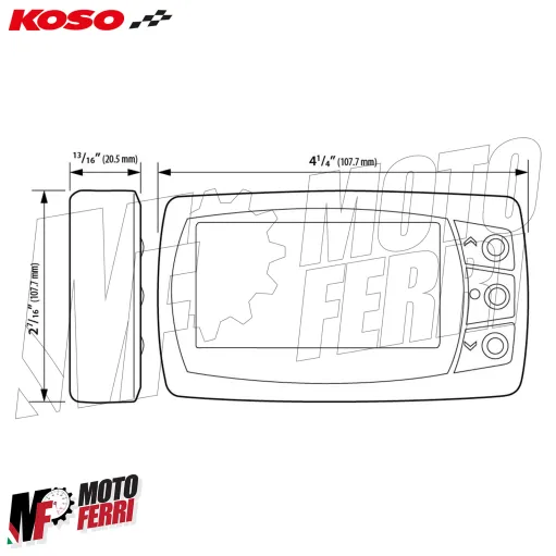 MF8951 Contachilometri Cronometro GPS Lap Timer Koso Digitale Scooter Moto