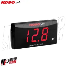 MF8953 Voltmetro Volt Meter Batteria Koso Digitale Slim DC 6 - 19.9V Scooter Moto 2