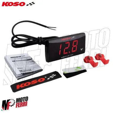 MF8953 Voltmetro Volt Meter Batteria Koso Digitale Slim DC 6 - 19.9V Scooter Moto
