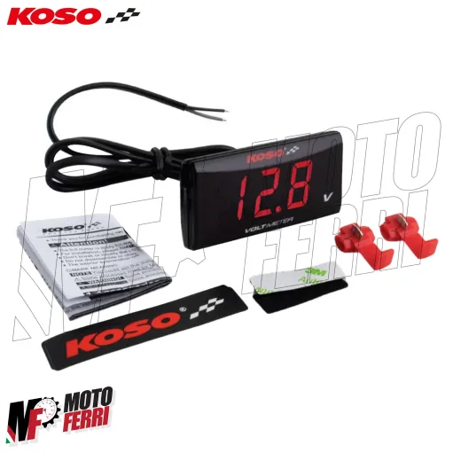 MF8953 Voltmetro Volt Meter Batteria Koso Digitale Slim DC 6 - 19.9V Scooter Moto