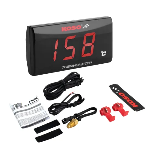 MF8954 Termometro Digitale KOSO con sensore temperatura acqua PT1/8 Scooter Moto