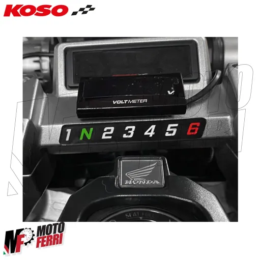 MF8953 Voltmetro Volt Meter Batteria Koso Digitale Slim DC 6 - 19.9V Scooter Moto