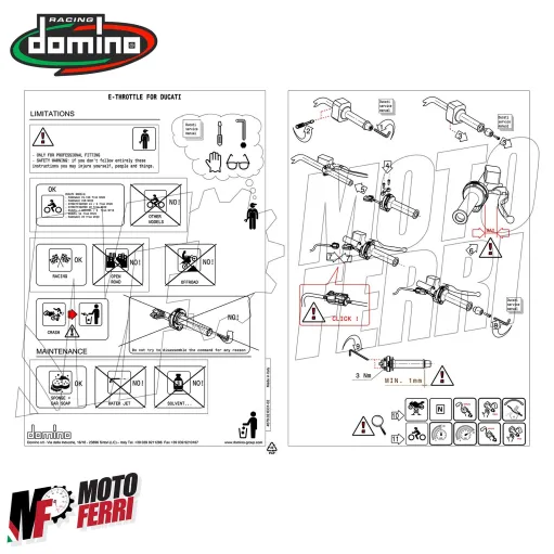 MF8955 Acceleratore Rapido Domino RBW Ride By Wire Ducati Streetfighter V4 V4S