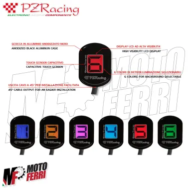 MF4963 Contamarce Indicatore Marcia GearTronic PZRacing GT3000 Universale Moto