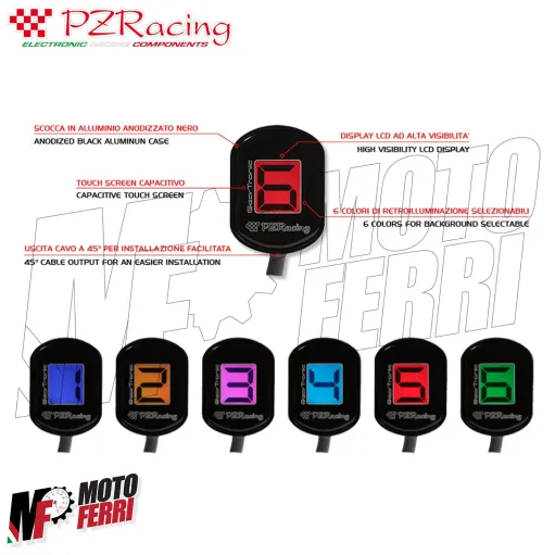 MF4963 Contamarce Indicatore Marcia GearTronic PZRacing GT3000 Universale Moto