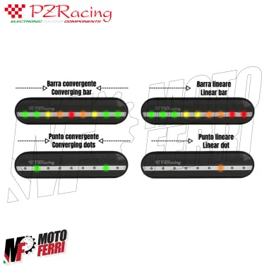 MF8957 Indicatore Fuorigiri PZRacing LighTronic LT2000 Shiftlight Universale Moto