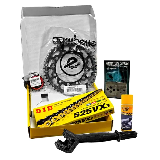 MF8965 Kit Trasmissione DID Honda XL 600 V Transalp Corona 43 Pignone 15 da 1989 a 1999