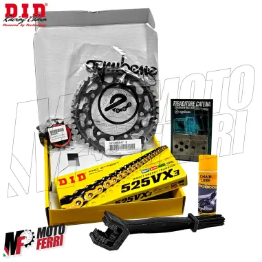 MF8965 Kit Trasmissione DID Honda XL 600 V Transalp Corona 43 Pignone 15 da 1989 a 1999