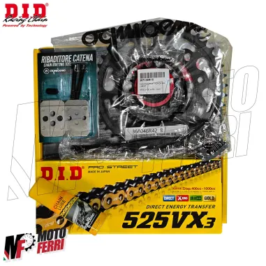 MF8966 Kit Trasmissione DID Honda CB 600 Hornet Corona 42 Pignone 15 da 1997 a 2006