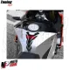 MF8971 Adesivo Protezione Paraserbatoio 3D Carbonio Logo Aprilia Rosso 20,3x14cm