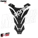 MF8972 Adesivo Protezione Paraserbatoio 3D Carbonio Logo Aprilia Nero 20,3x14cm