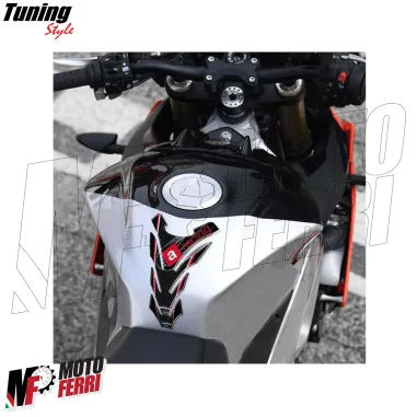 MF8973 Adesivo Protezione Paraserbatoio 3D Carbonio Logo Aprilia Racing 20,3x14cm