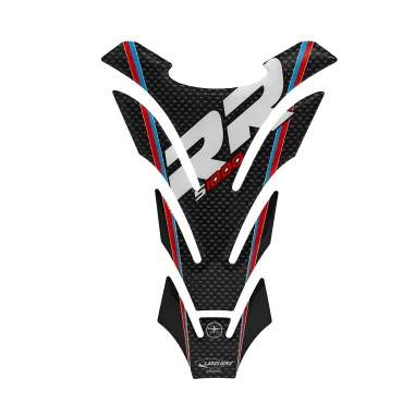 MF8974 Adesivo Protezione Paraserbatoio 3D Carbonio Logo BMW S1000 RR 20,3x14cm