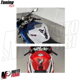 MF8974 Adesivo Protezione Paraserbatoio 3D Carbonio Logo BMW S1000 RR 20,3x14cm 2