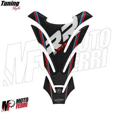 MF8974 Adesivo Protezione Paraserbatoio 3D Carbonio Logo BMW S1000 RR 20,3x14cm