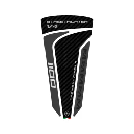 MF8976 Adesivo Protezione Paraserbatoio Logo Ducati Streetfighter V4 21,5x14,5cm