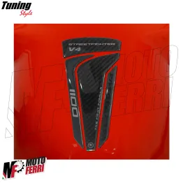 MF8976 Adesivo Protezione Paraserbatoio Logo Ducati Streetfighter V4 21,5x14,5cm 2