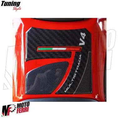 MF8977 Adesivo Protezione Paraserbatoio Logo Ducati Multistrada V4 10,5x10,5cm