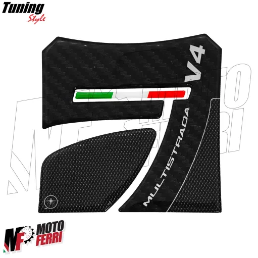 MF8977 Adesivo Protezione Paraserbatoio Logo Ducati Multistrada V4 10,5x10,5cm
