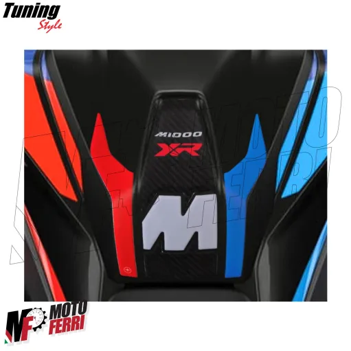 MF8979 Adesivo Protezione Paraserbatoio 3D Logo Carbonio BMW M 1000 XR 2024 2025