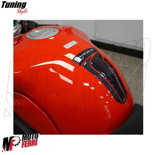 MF8980 Adesivo Protezione Paraserbatoio Logo Ducati Panigale V2 19,6x9,6cm