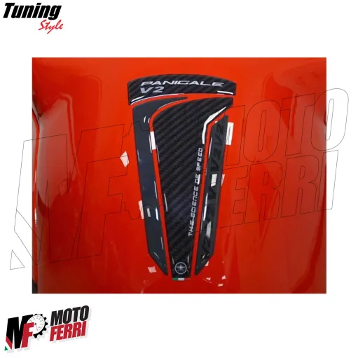 MF8980 Adesivo Protezione Paraserbatoio Logo Ducati Panigale V2 19,6x9,6cm