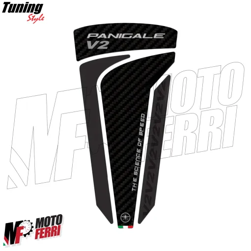 MF8980 Adesivo Protezione Paraserbatoio Logo Ducati Panigale V2 19,6x9,6cm