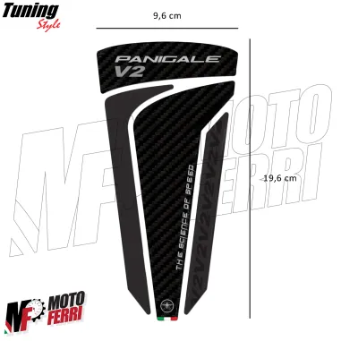 MF8980 Adesivo Protezione Paraserbatoio Logo Ducati Panigale V2 19,6x9,6cm