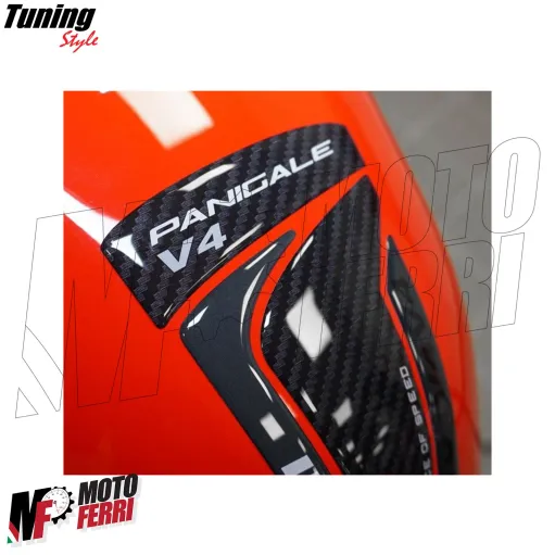 MF8981 Adesivo Protezione Paraserbatoio Logo Ducati Panigale V4 19,6x9,6cm