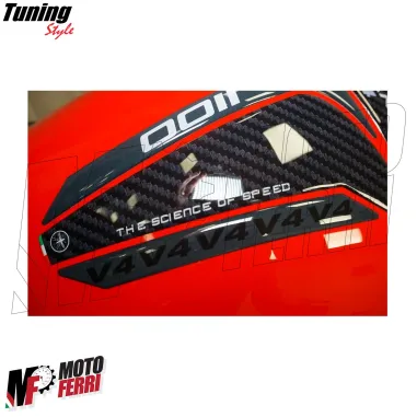 MF8981 Adesivo Protezione Paraserbatoio Logo Ducati Panigale V4 19,6x9,6cm