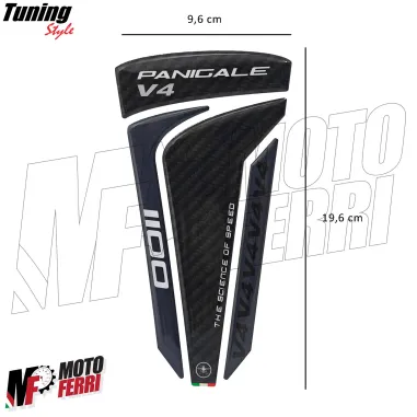 MF8981 Adesivo Protezione Paraserbatoio Logo Ducati Panigale V4 19,6x9,6cm