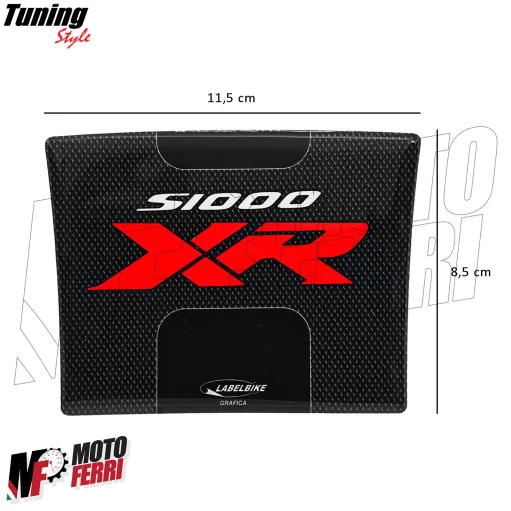MF8984 Adesivo Protezione Paraserbatoio 3D Logo Resina Carbonio BMW S 1000 XR