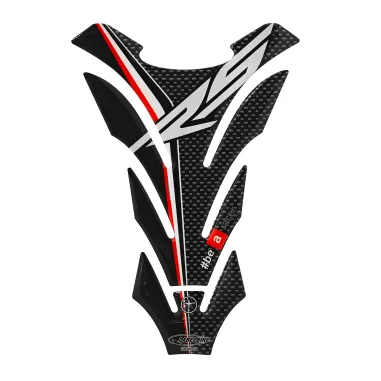 MF3228 Adesivo Protezione Paraserbatoio 3D Carbonio Logo Aprilia RS 20,3x14cm