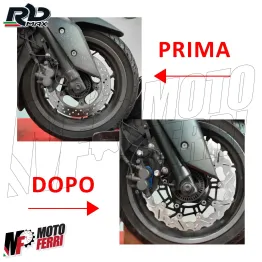 MF8995 Disco Freno Anteriore 300 mm + Adattatore Yamaha XMax 125 300 da 2017 a 2025 2