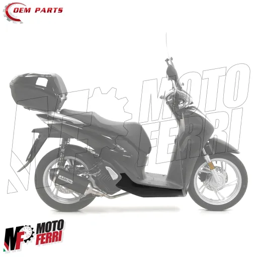 MF9004 Spoiler Sotto Pedana Destra Nero Opaco Honda SH 125 150 da 2020 a 2025