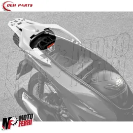 MF9006 Coperchio Carena Portapacchi Nero Opaco Honda SH 125 150 dal 2020 al 2025 2