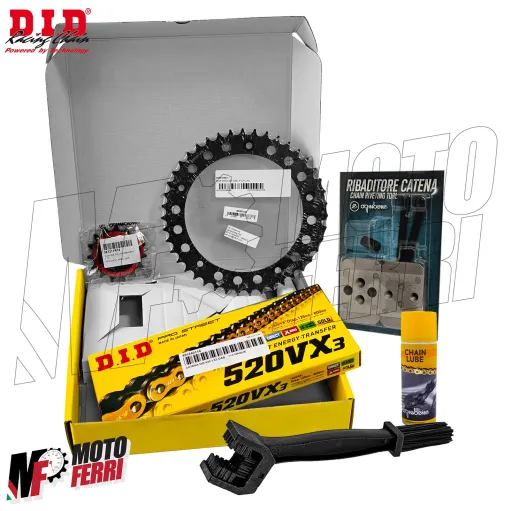 MF9012 Kit Trasmissione DID VOGE Valico 525 DSX Corona 42 Pignone 15 da 2023 a 2025