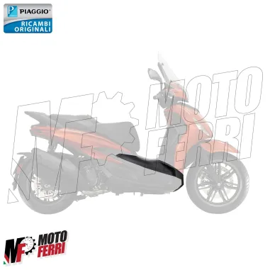 MF9014 Carena Tunnel Destra Nero 93/B Piaggio Beverly 300 310 400 2021 a 2025