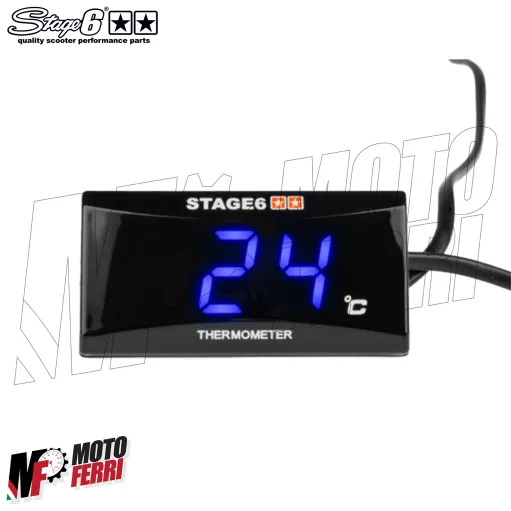MF9016 Termometro Indicatore Temperatura Digitale Stage6 Slimline Scooter Moto