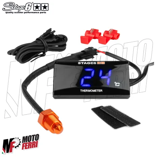 MF9016 Termometro Indicatore Temperatura Digitale Stage6 Slimline Scooter Moto