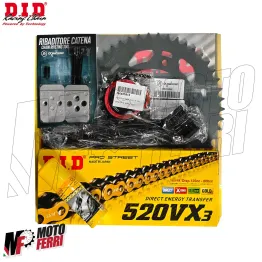 MF9034 Kit Trasmissione DID Benelli TRK 702 X Corona 46 Pignone 15 da 2023 a 2025 2