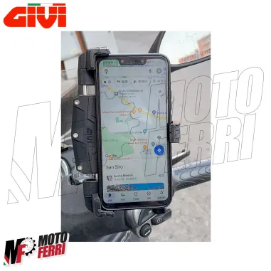 MF9038 Supporto Porta Smartphone Telefono GIVI S920L Smart Clip Moto Universale