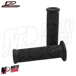 MF9039 Coppia Manopole Progrip 717 Strada Racing Superbike Nero Universale Moto 2