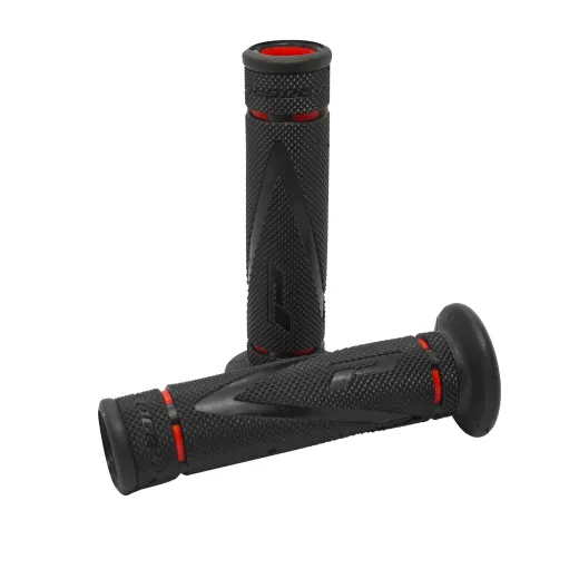 MF9040 Coppia Manopole Progrip 838 Strada Rosso Soft Touch Universale Moto