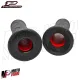 MF9041 Coppia Manopole Progrip 717 Strada Racing Superbike Rosso Universale Moto