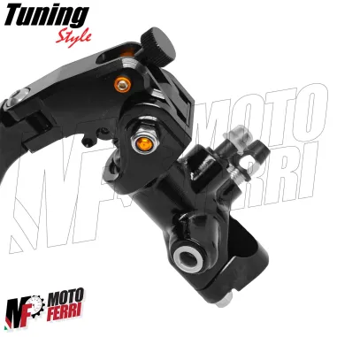 MF9044 Pompa Freno Anteriore Radiale PRO RACING 19 Leva Nera Universale Moto