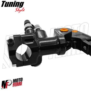 MF9044 Pompa Freno Anteriore Radiale PRO RACING 19 Leva Nera Universale Moto