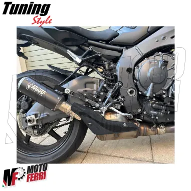 MF9045 Protezione Collettore Marmitta Carbonio Lucido Yamaha MT-10 2022 2023 2024