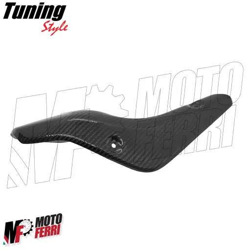 MF9045 Protezione Collettore Marmitta Carbonio Lucido Yamaha MT-10 2022 2023 2024