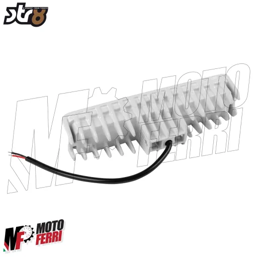 MF9046 Faro Luce Supplementare Rettangolare 4 LED Bianco STR8 12V per Moto